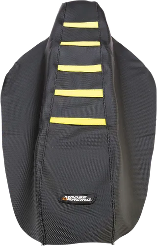 Moose Black Yellow Rubber High Tract Ribbed Seat Cover For Suzuki