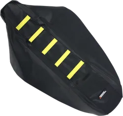 Moose Black Yellow Rubber High Tract Ribbed Seat Cover For Suzuki