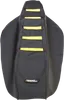 Moose Black Yellow Rubber High Tract Ribbed Seat Cover For Suzuki