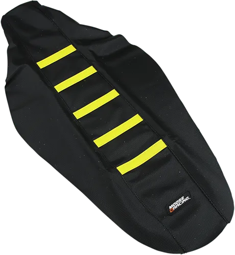 Moose Black Yellow Rubber High Tract Ribbed Seat Cover For Suzuki RMZ