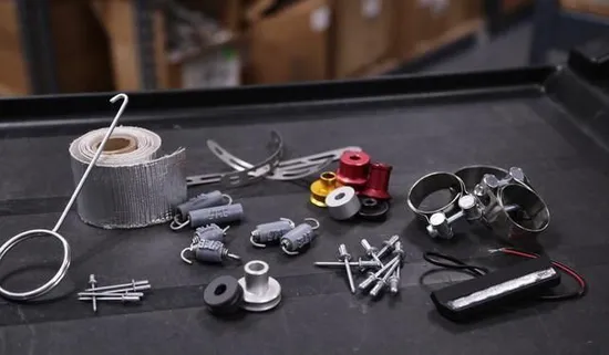 Yoshimura RS9T Muffler Badge Hardware Component Kit