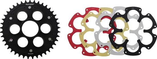 Supersprox Edge Rear Conversion Drive Sprocket With Color Insert 44T