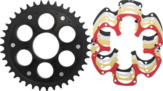 Supersprox Edge Rear Conversion Drive Sprocket With Color Insert 39T
