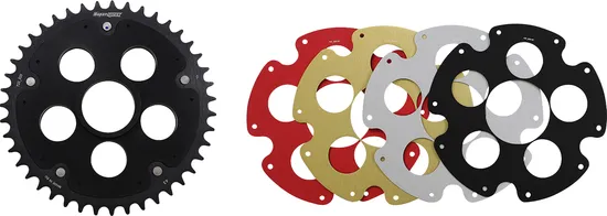 Supersprox Edge Rear Drive Sprocket With Color Insert 43T