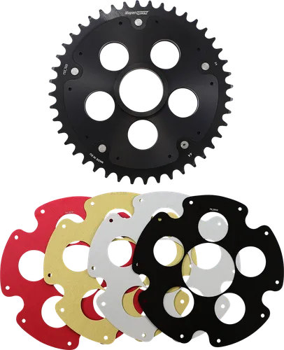 Supersprox Edge Rear Drive Sprocket With Color Insert 44T