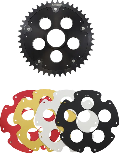 Supersprox Edge Rear Drive Sprocket With Color Insert 44T