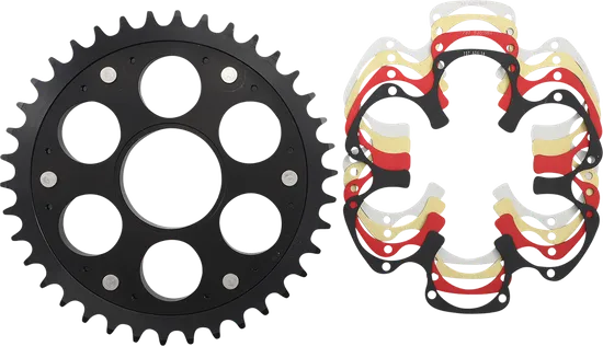 Supersprox Edge Rear Drive Sprocket With Color Insert 38T