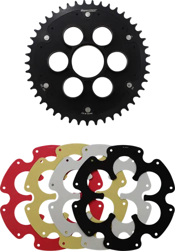 Supersprox Edge Rear Drive Sprocket With Color Insert 45T