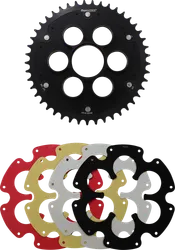 Supersprox Edge Rear Drive Sprocket With Color Insert 45T