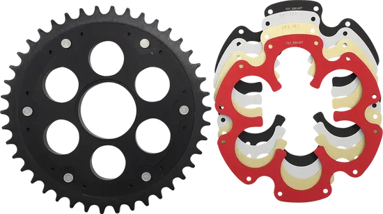 Supersprox Edge Rear Drive Sprocket With Color Insert 42T