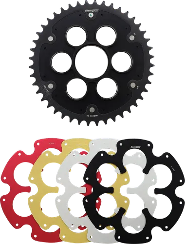 Supersprox Edge Rear Drive Sprocket With Color Insert 44T