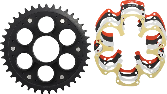 Supersprox Edge Rear Drive Sprocket With Color Insert 39T