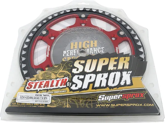 Supersprox Stealth Rear Drive Sprocket Red 49 T 3