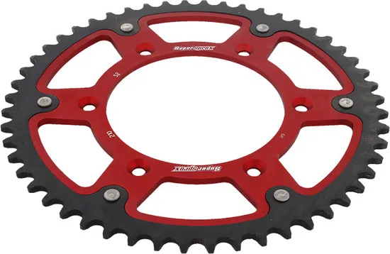 Supersprox Stealth Rear Drive Sprocket Red 52 T
