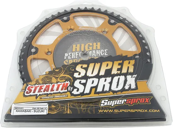 Supersprox Stealth Rear Drive Sprocket Gold 51 T