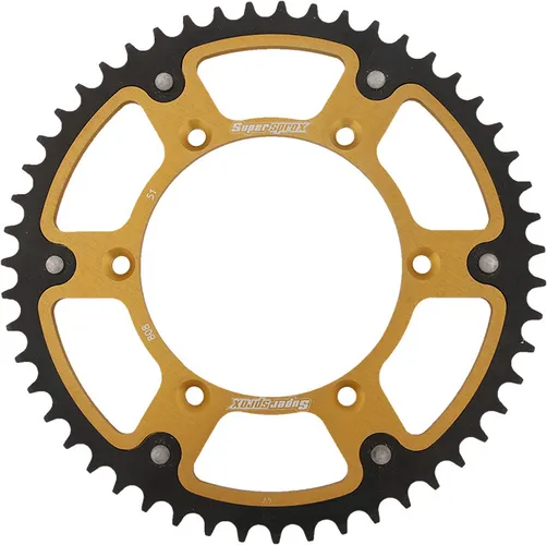 Supersprox Stealth Rear Drive Sprocket Gold 51 T