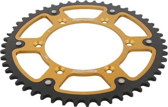 Supersprox Stealth Rear Drive Sprocket Gold 51 T
