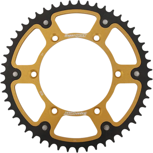 Supersprox Stealth Rear Drive Sprocket Gold 51 T