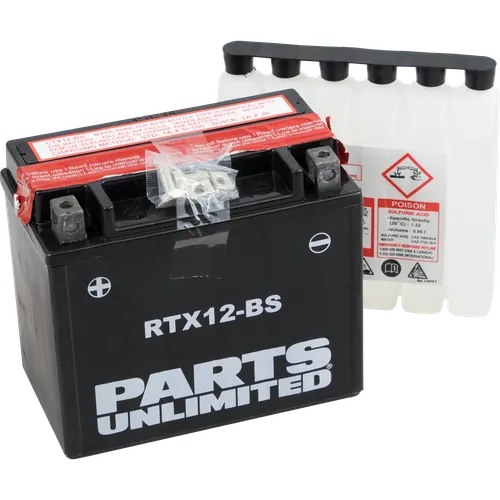 Parts Unlimited AGM Maintenance Free Battery RTX12-BS