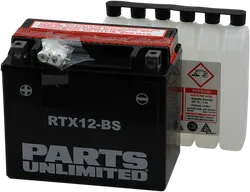 Parts Unlimited AGM Maintenance Free Battery RTX12-BS