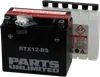 Parts Unlimited AGM Maintenance Free Battery RTX12-BS
