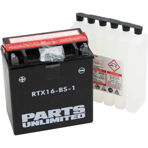 Parts Unlimited AGM Maintenance Free Battery YTX16-BS-1