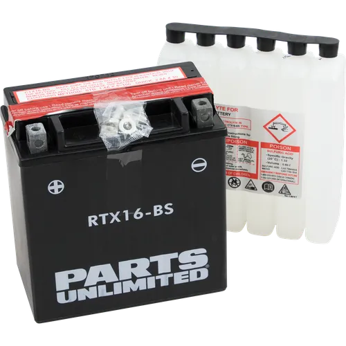 Parts Unlimited AGM Maintenance Free Battery YTX16-BS