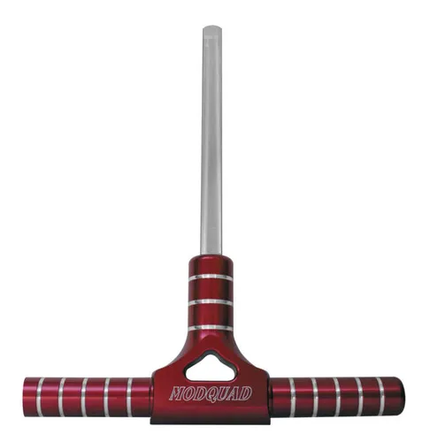 Modquad Grooved OS Passenger Handle Grab Bar Red Anti-Rattle