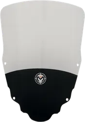 Moose Clear w Silkscreen +4" Adventure Acrylic Windscreen Windshield