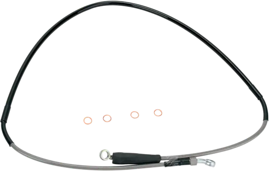 Moose Stainless Steel PVC Coated Braided Front Brake Line