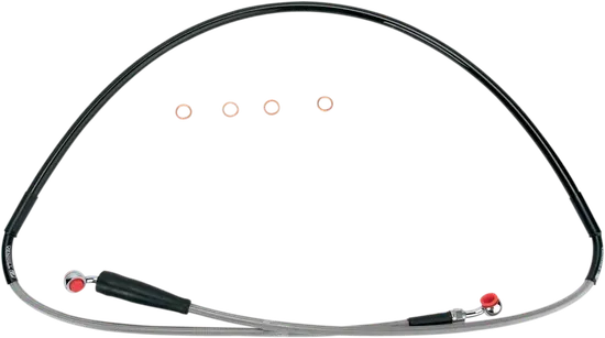 Moose Stainless Steel PVC Coated Braided Front Brake Line