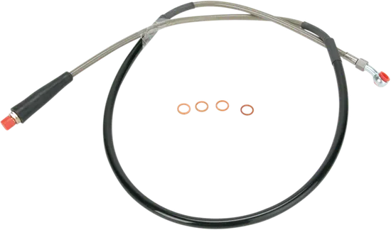 Moose Stainless Steel PVC Coated Braided Front Brake Line