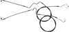 Magnum XR Front Lower Brake Line Kit Black Blk ABS 14in.
