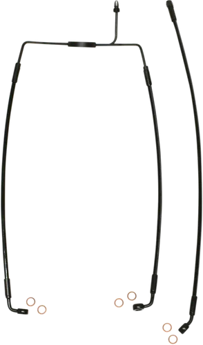 Magnum XR Front Brake Line Kit Complete Black Blk Non-ABS 31in. 12 Over
