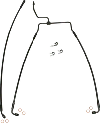 Magnum XR Front Brake Line Kit Complete Black Blk Non-ABS 33in. 10 Over