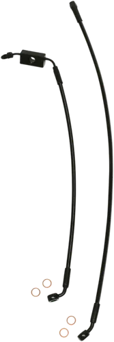 Magnum XR Front Brake Line Kit Complete Black Blk ABS 31in. 8 Over