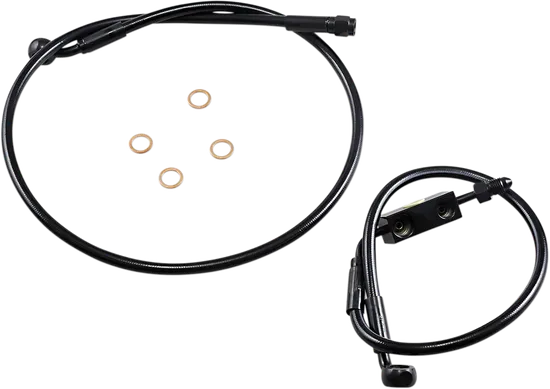 Magnum XR Front Brake Line Kit Complete Black Blk ABS 31in. 8 Over