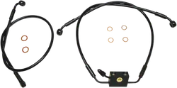 Magnum XR Front Brake Line Kit Complete Black Blk ABS 26in. 4 Over