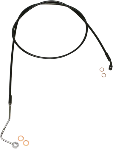 Magnum XR Front Upper Brake Line Kit Black Blk ABS 74in. 10 Over