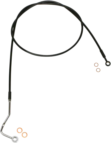 Magnum XR Front Upper Brake Line Kit Black Blk ABS 72in. 8 Over