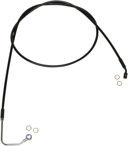 Magnum XR Front Upper Brake Line Kit Black Blk ABS 74in. 12 Over