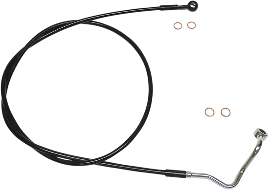 Magnum XR Front Upper Brake Line Kit Black Blk ABS 68in. 4 Over
