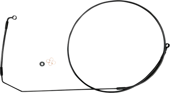 Magnum XR Front Upper Brake Line Kit Black Blk ABS 4 Over