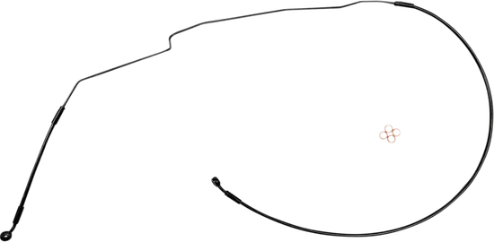 Magnum XR Front Upper Brake Line Kit Black Blk ABS 6 Over
