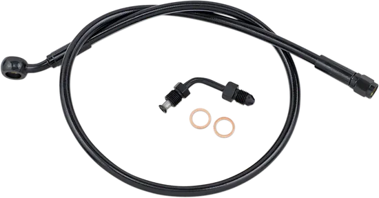 Magnum XR Front Upper Brake Line Kit w Adapter Black Blk ABS 27in. 6 Over