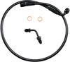 Magnum XR Front Upper Brake Line Kit w Adapter Black Blk ABS 27in. 6 Over