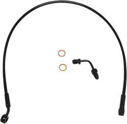 Magnum XR Front Upper Brake Line Kit w Adapter Black Blk ABS 28in. 6 Over