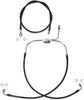 Magnum XR Front Brake Line Kit Complete Black Chrome Non-ABS 27in. 4 Over
