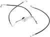 Magnum XR Front Brake Line Kit Complete Black Chrome Non-ABS 25in. 6 Over