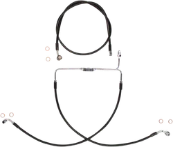 Magnum XR Front Brake Line Kit Complete Black Chrome Non-ABS 27in. 8 Over